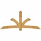Ekena Millwork Davenport Rough Sawn Timber Gable Bracket, Western Red Cedar, 96"W x 44"H x 4"D x 6"F, 11/12 Pitch GBW096X44X0406DAV00RWR - alternate 1